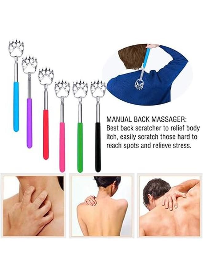 Telescopic Back Scratcher, Metal Claw Head with Comfort Grip Handle, Extendable, Assorted Color, Color May Vary - Image 3